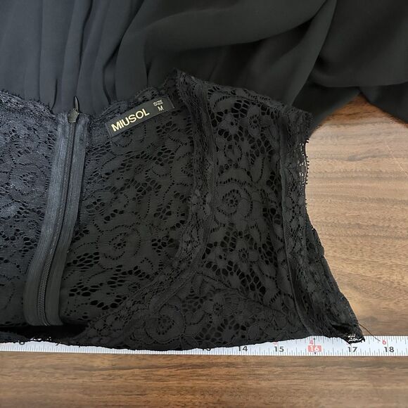 Miusol Womens Babydoll Formal Whimsigoth Maxi Dress M Event Elegant Witchy HOCO - Picture 10 of 11